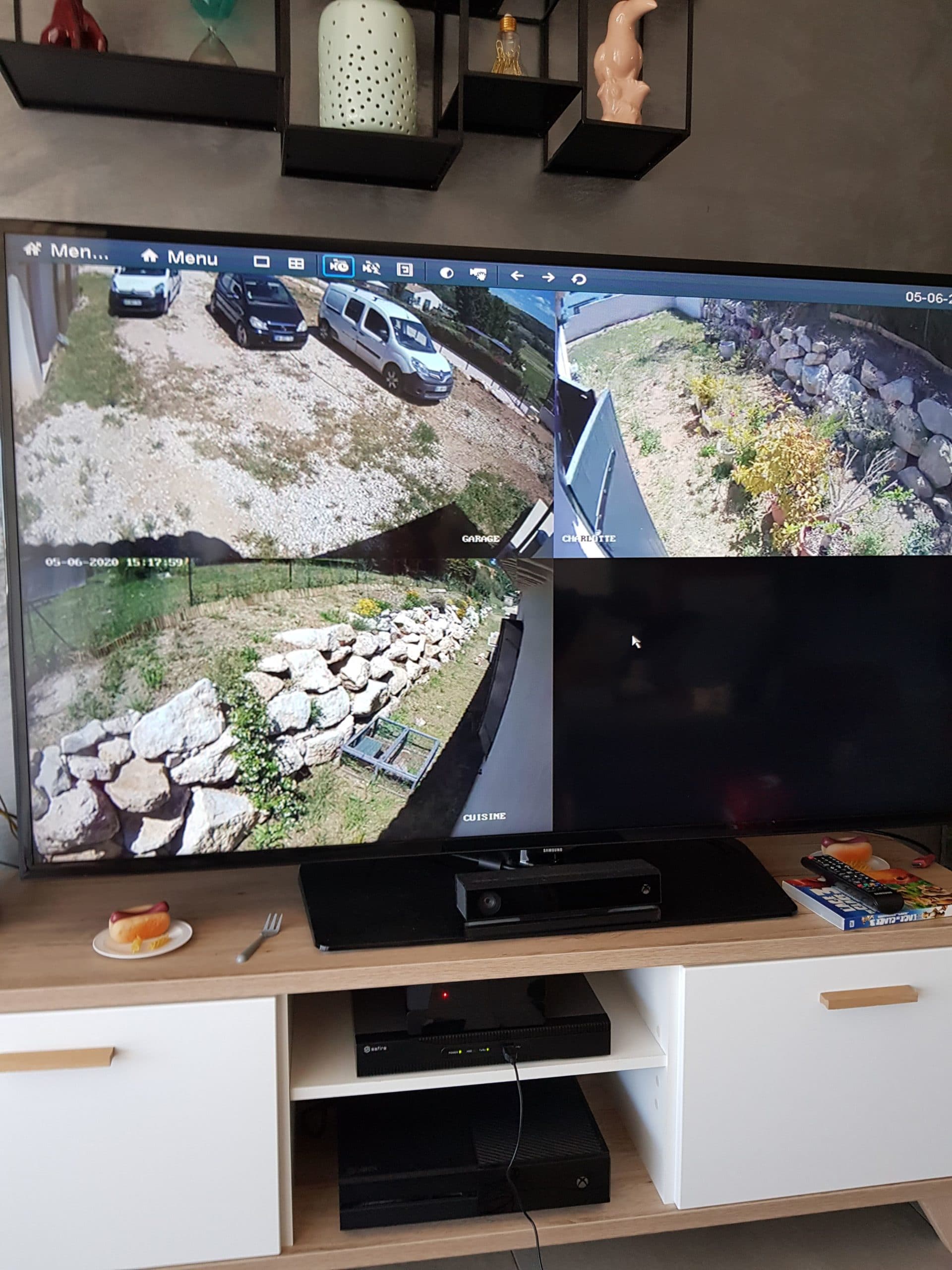 Caméras de vidéosurveillance IR avec vision nocturne pour une villa près d'Aix en Provence