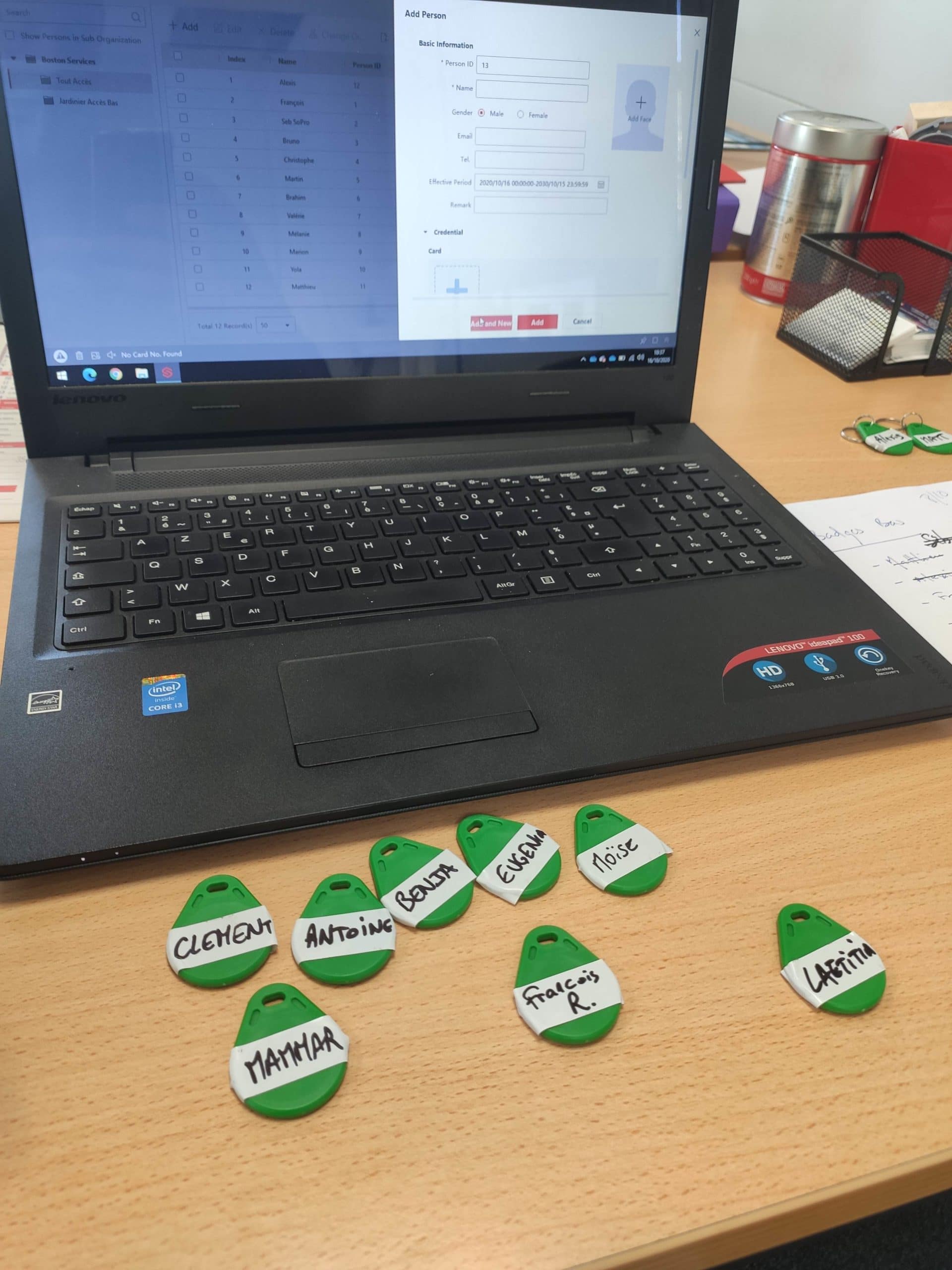 Programmation de badge pour le contrôle d'accès