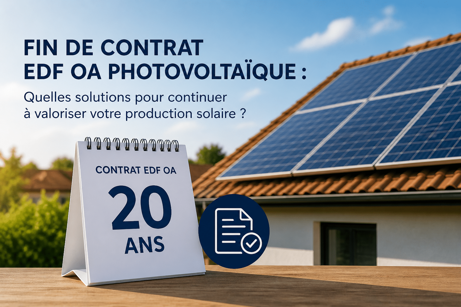 Fin de contrat EDF OA photovoltaïque : quelles solutions pour continuer à valoriser votre production solaire ?